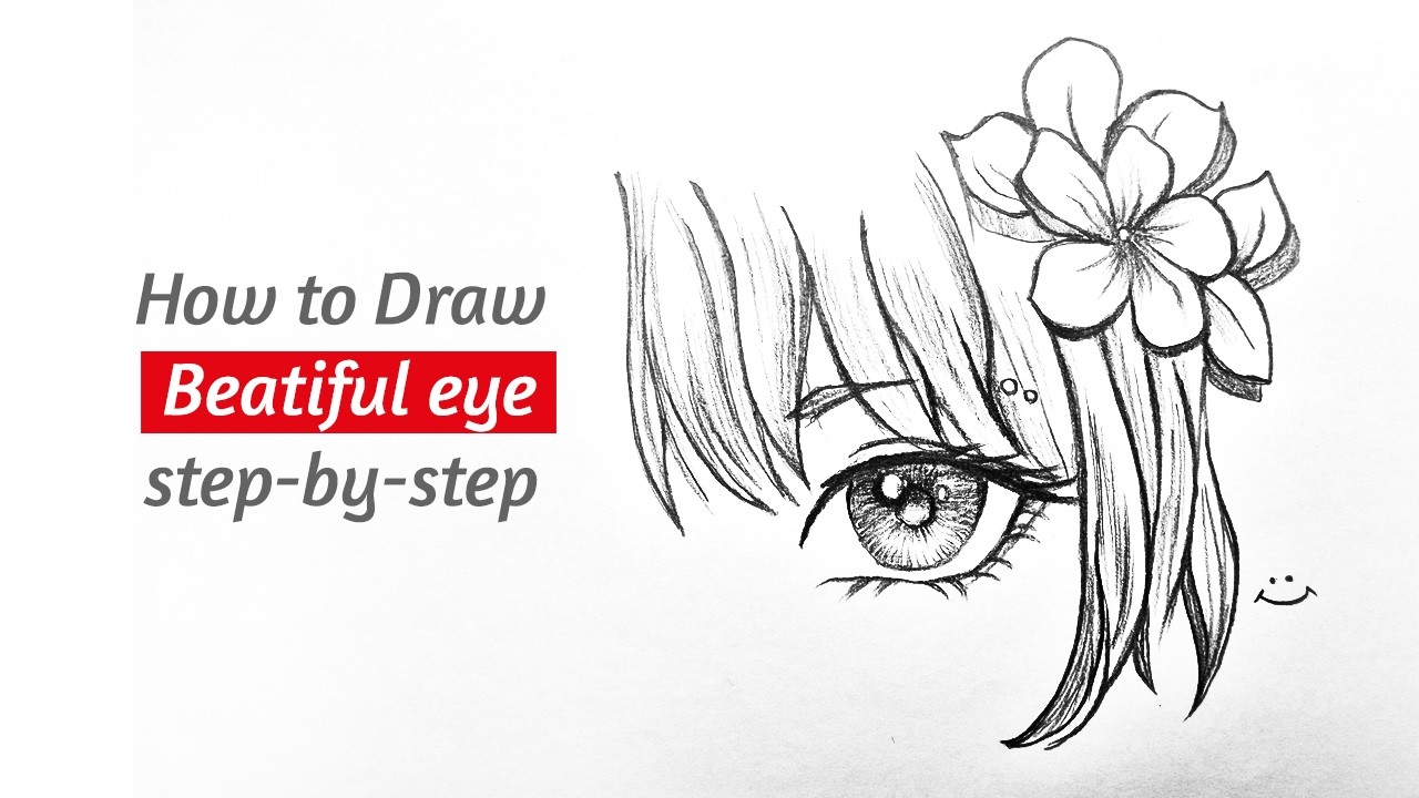 How to draw beautiful eye || Easy way to draw a realistic eye for Beginners step by step