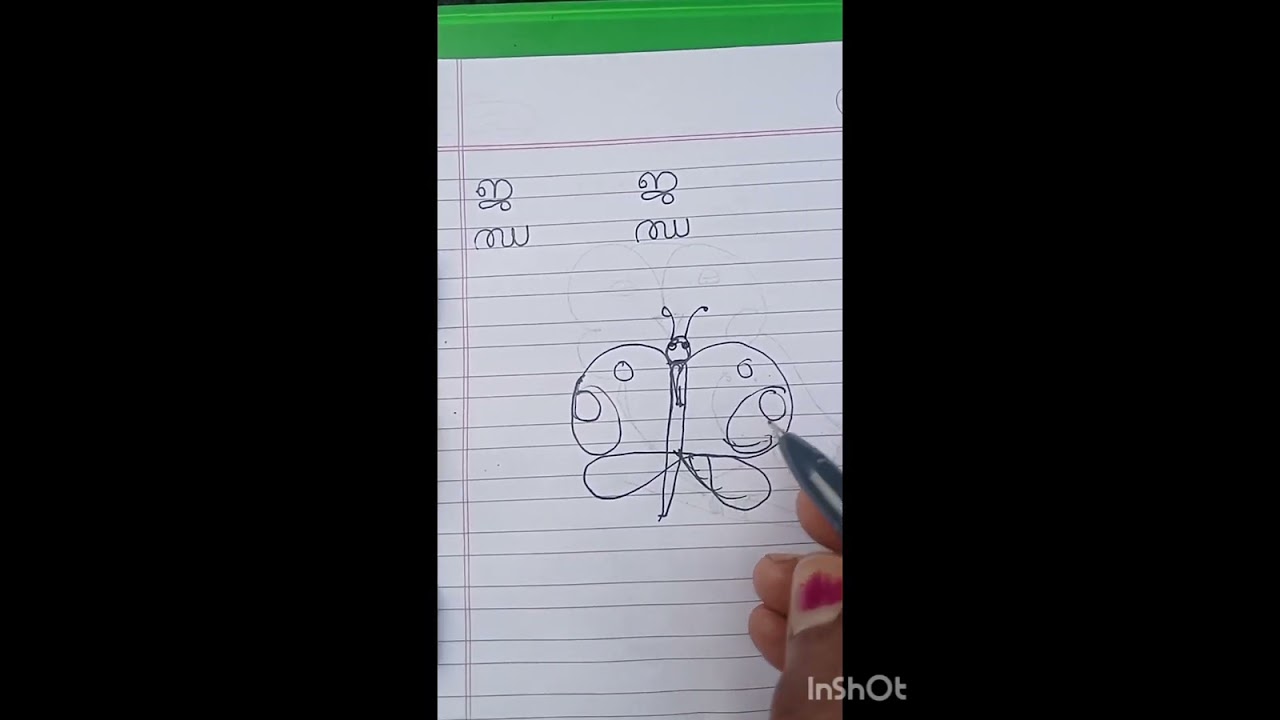 Drawings with malayalam letters .