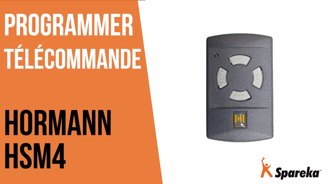 Comment programmer sa télécommande Hormann HSM4 ?