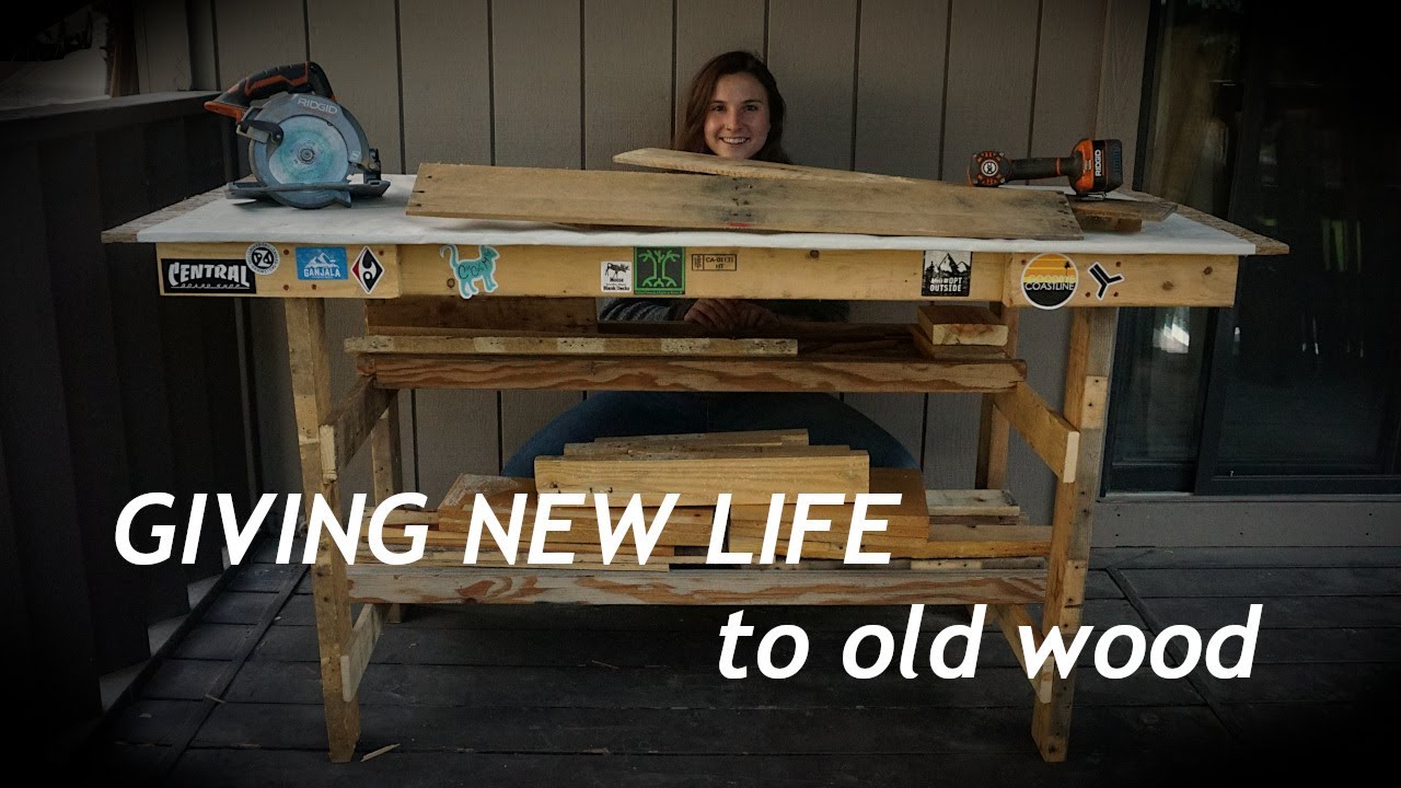 Building a Workbench from Wood Pallets