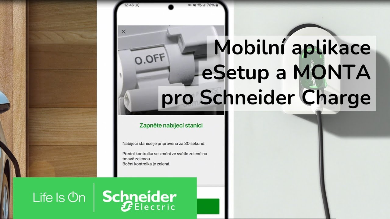 Mobilní aplikace eSetup a MONTA pro Schneider Charge  | Schneider Electric