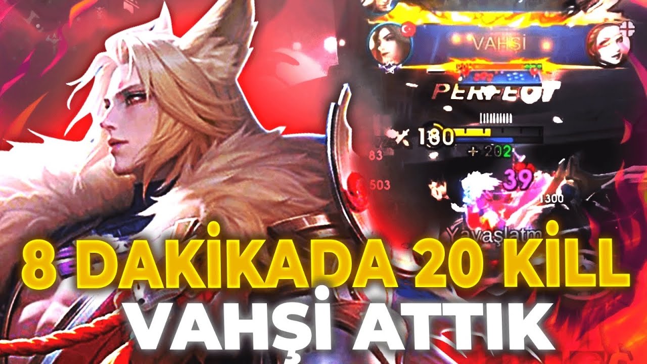 8 DAKİKADA 20 KİLL ALIP VAHŞİ ATMAK? - LANCELOT GUSİON - MLBB