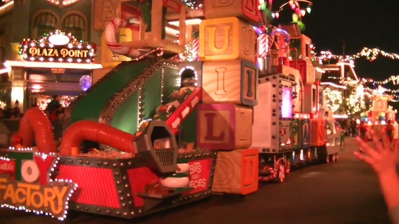 Christmas parade at Disneyland is magical