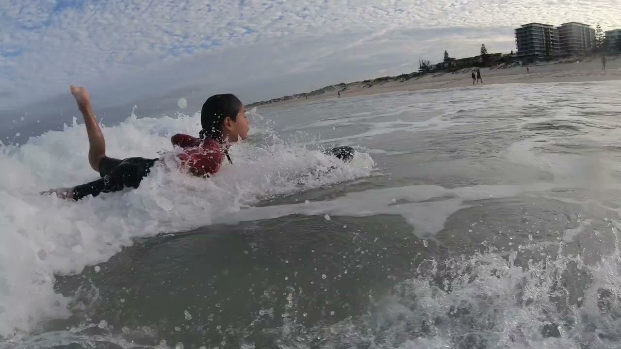 Early days of Asher surfing 