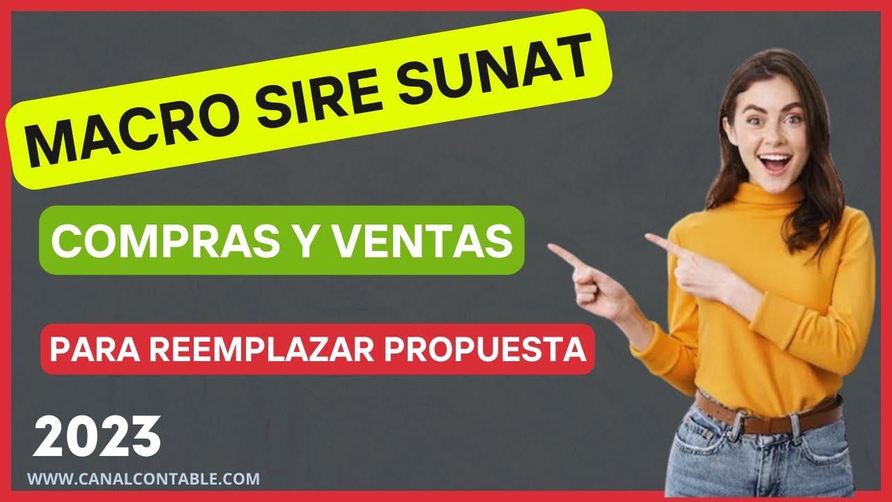 🔥MACRO SIRE SUNAT para compras y ventas ✅ | Reemplazar propuesta SIRE  manera FACIL🔥