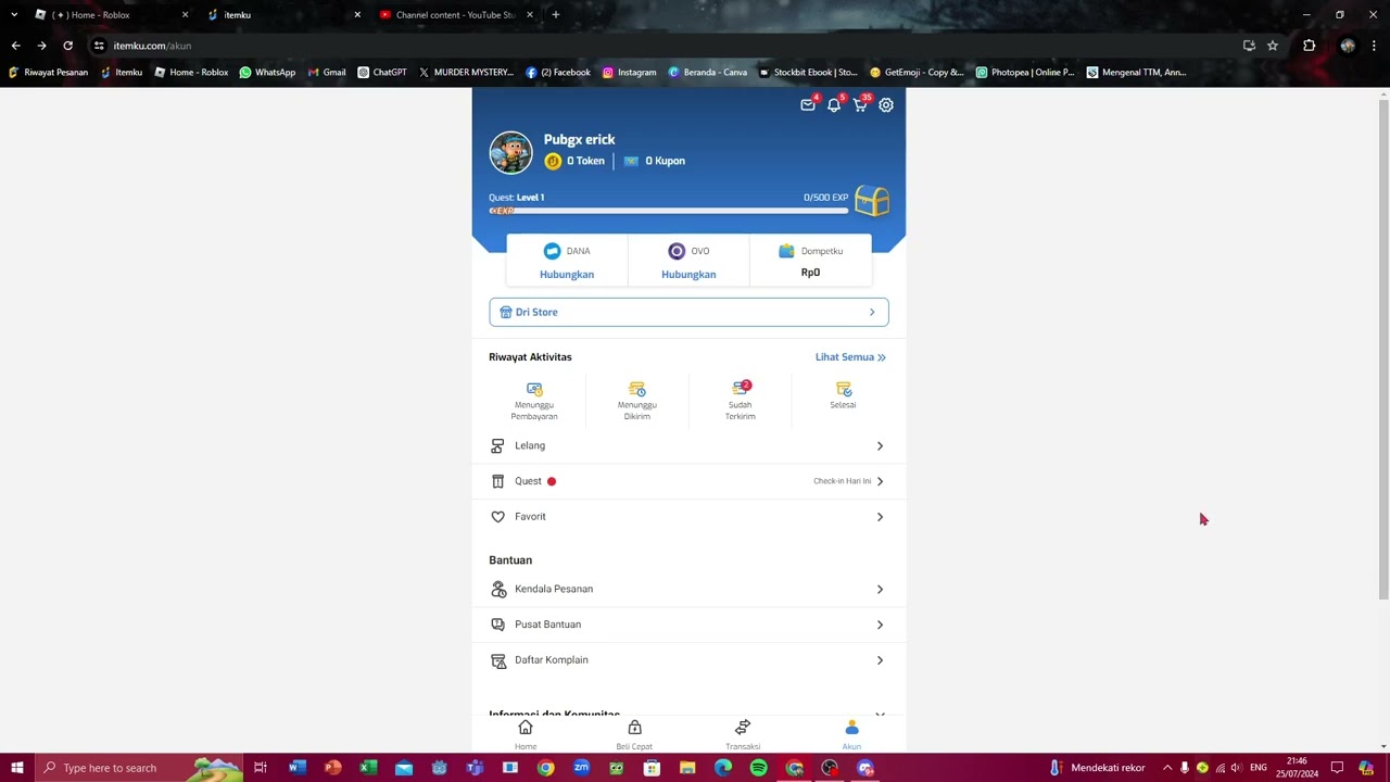 Cara laporin scammer di itemku