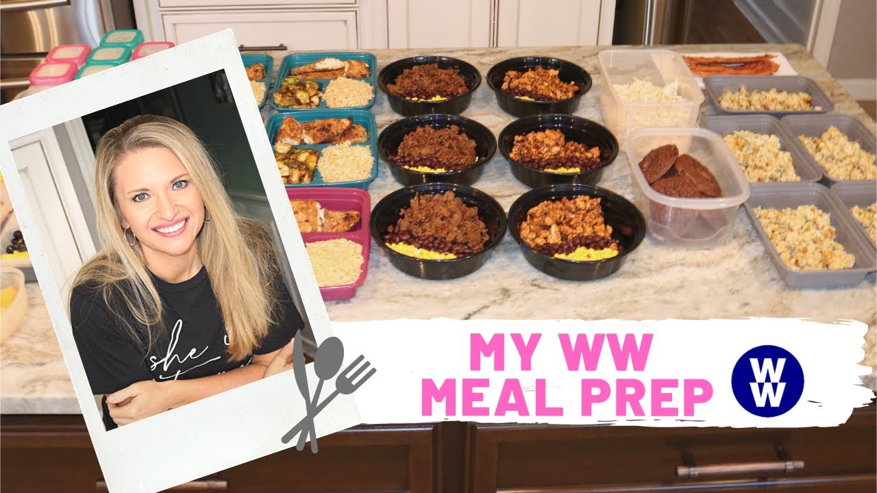 My WW Meal Prep (formerly Weight Watchers)Air Fryer Chicken, Rice, Brussel Sprouts | Taco Bowls