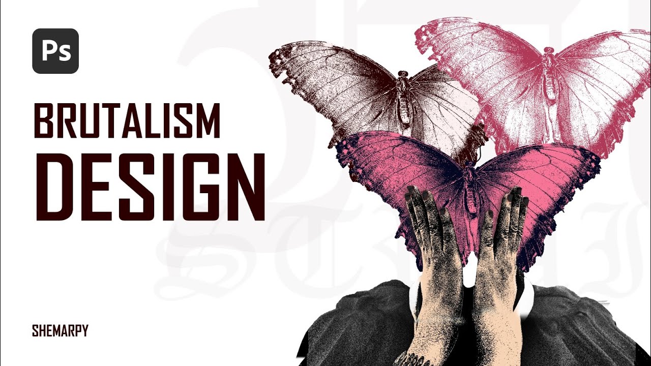 EASY Brutalism Design | Photoshop Tutorial