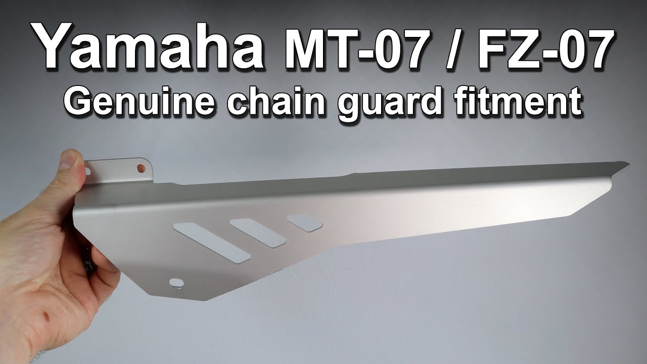 Yamaha MT-07 Genuine Chain Guard First Look & Install
