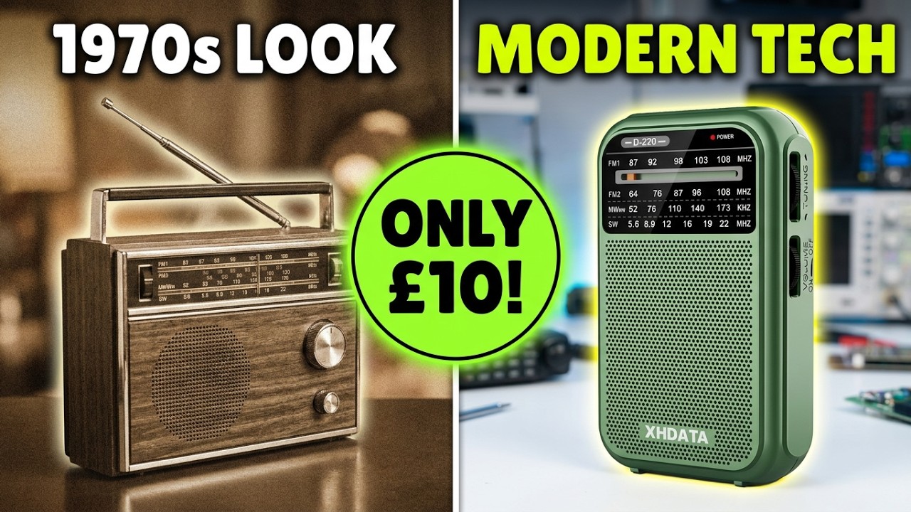 Xhdata D-220.  Cool RETRO Looks.  Modern DSP SW Radio. #radio