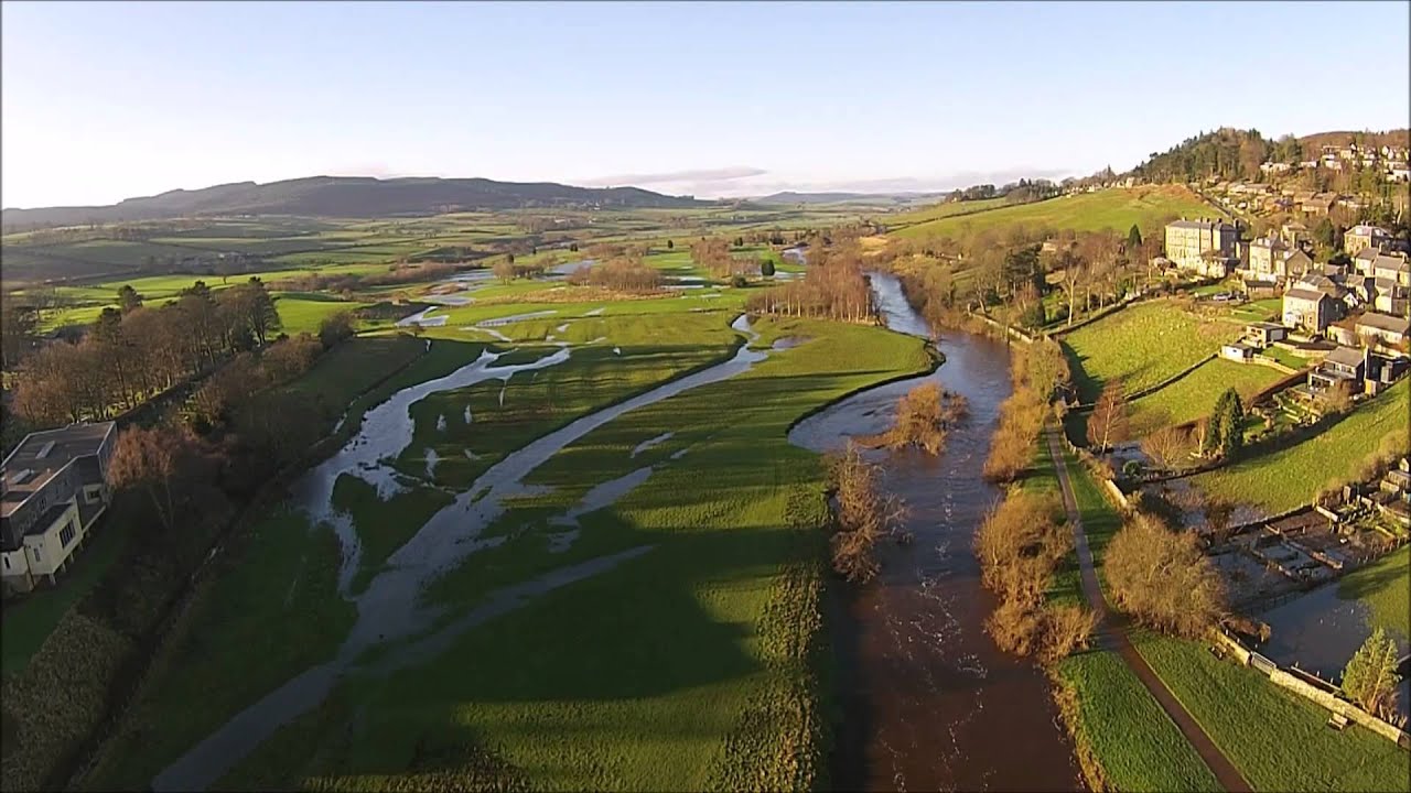 River Coquet, Rothbury on 27th Dec 2015 after floods