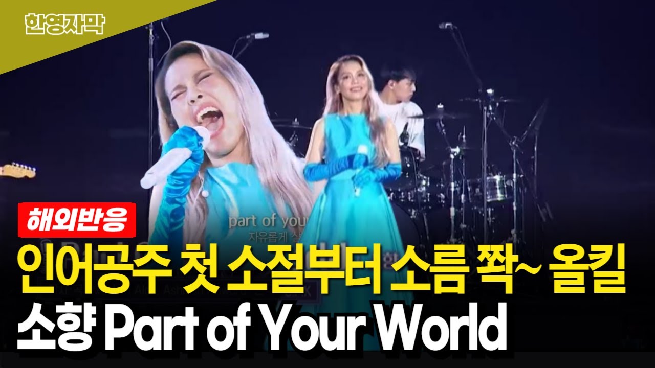 이건 소향만 가능한거야!! 소향 Part of Your World 인어공주 OST | 딱 네 단어 듣고 소름