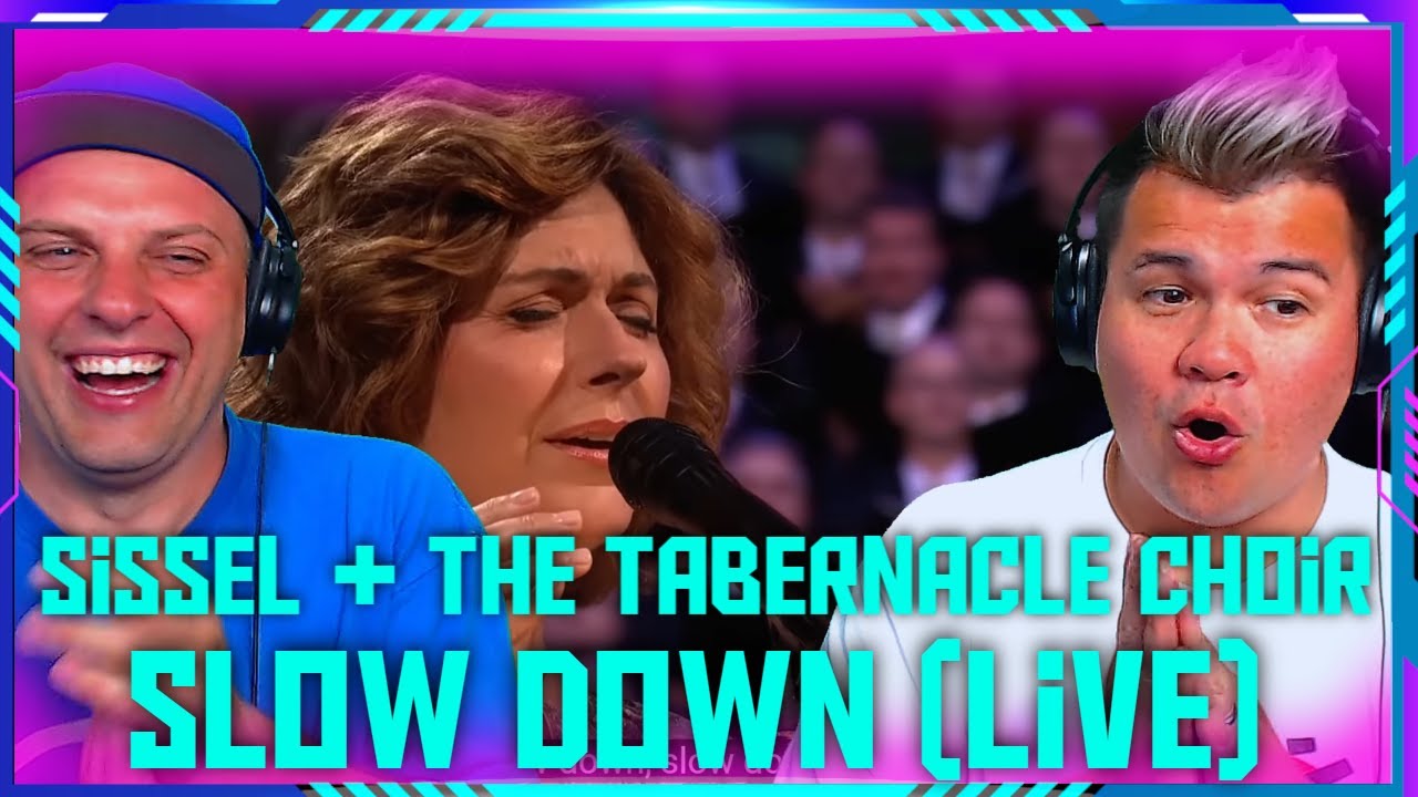 First Time Reaction To Slow Down - Sissel + The Tabernacle Choir | THE WOLF HUNTERZ Travis and Jon