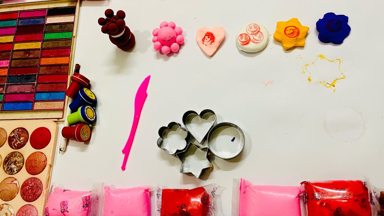 Satisfying #ASMR | Making a Beautiful Clay flower 🌺#asmr #clayflowerart #colormixingmagic #clayart 