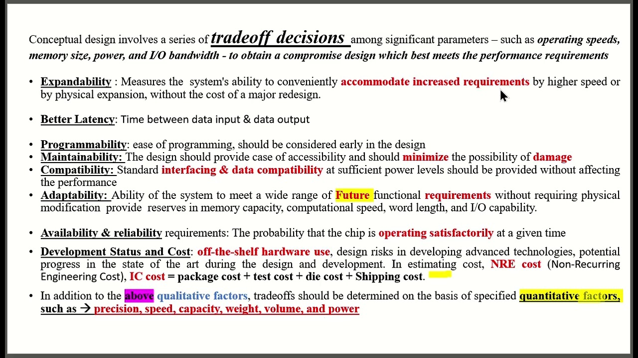 FPGA - tradeoff decisions, optimization techniques, system design
