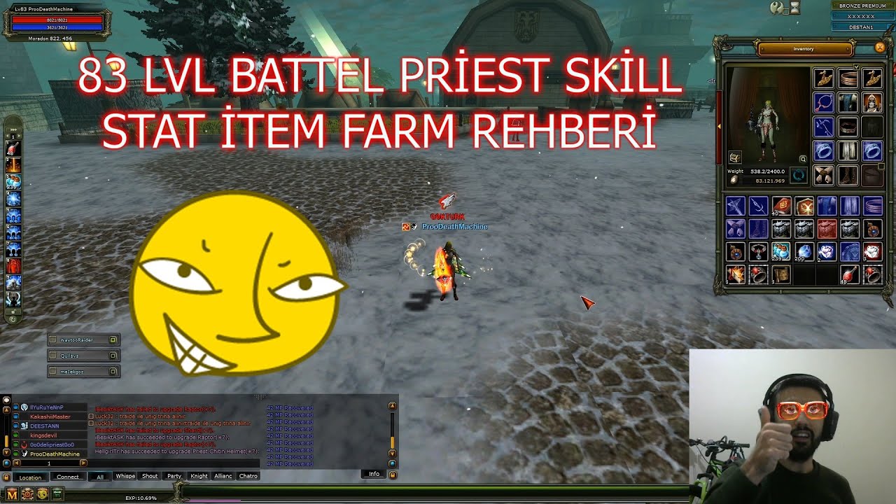 83 LVL BATTEL PRİEST SKİLL STAT İTEM FARM REHBERİ T&Uuml;M DETAYLAR Knight Online