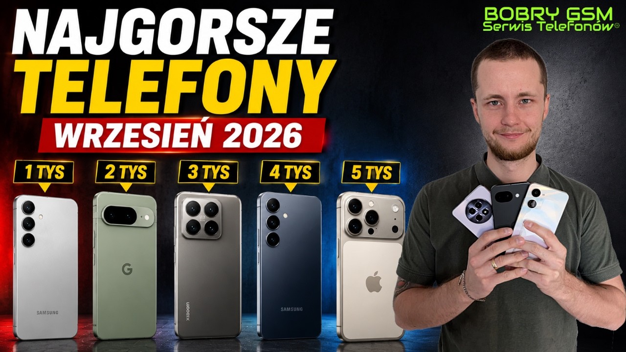 Najgorsze telefony 2026 &ndash; tych modeli serwisant NIE POLECA