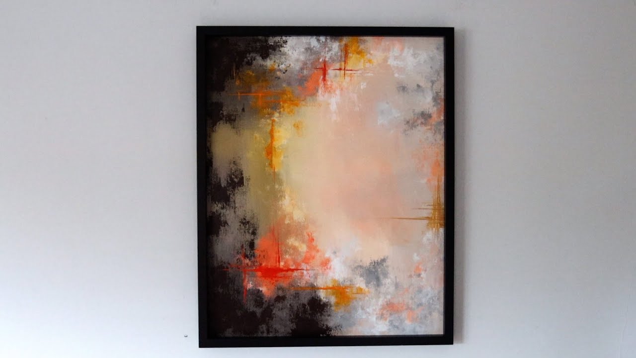 INTUITIVE ABSTRACT ACRYLIC PAINTING/ PALETTE KNIFE ART/ STEP BY STEP TUTORIAL/ ACRYLIC PAINTING/ ART