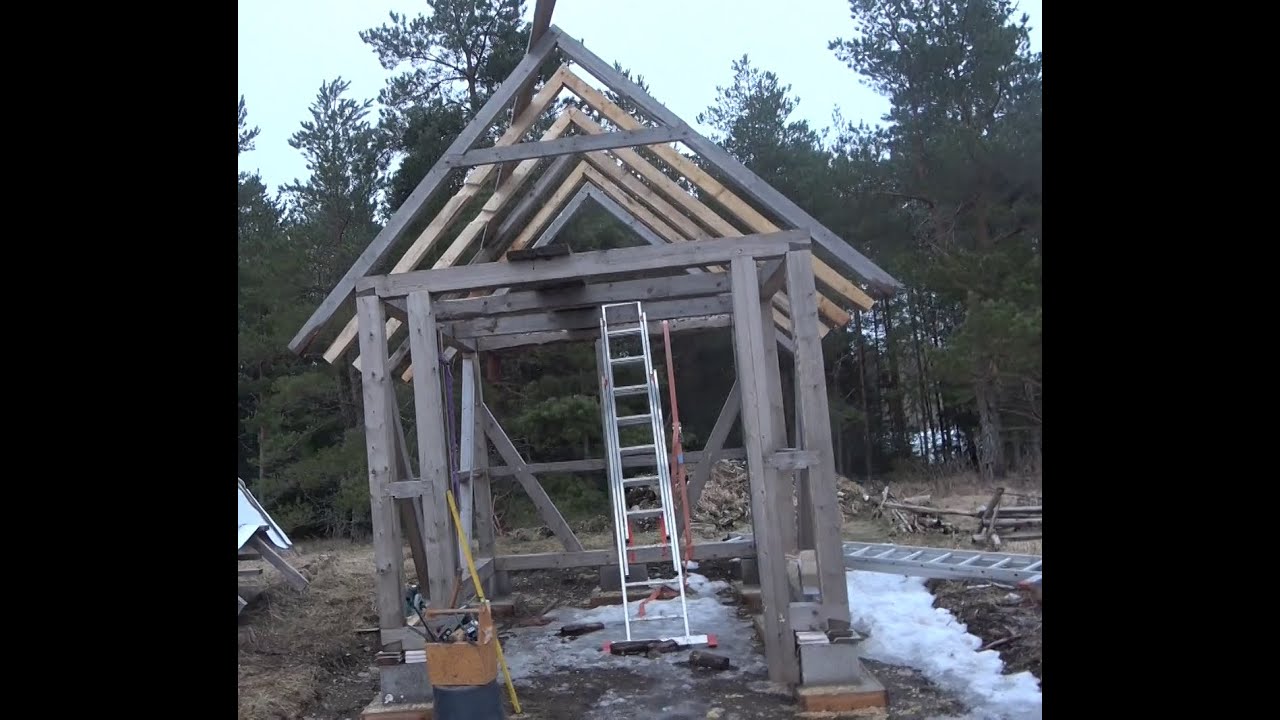 TIMBER FRAME TRACTOR SHED pt 2