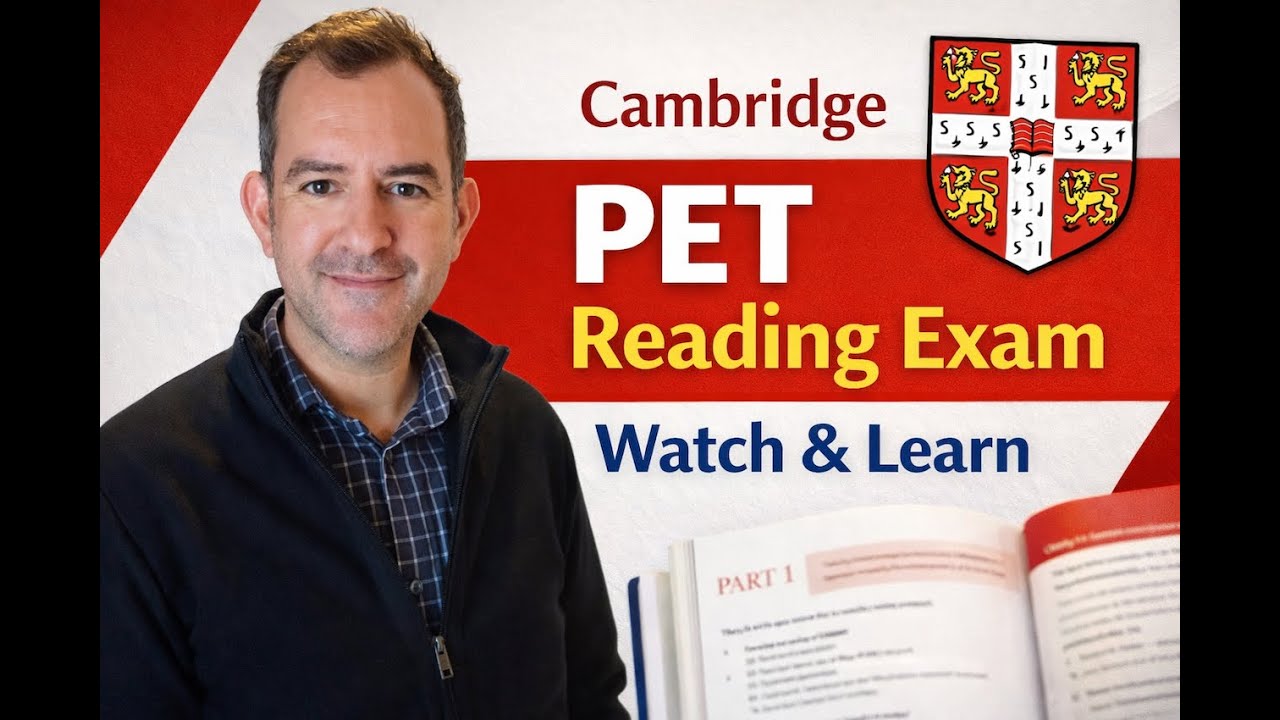 Cambridge B1 PET Exam Reading Section - Exam Watch and Learn!