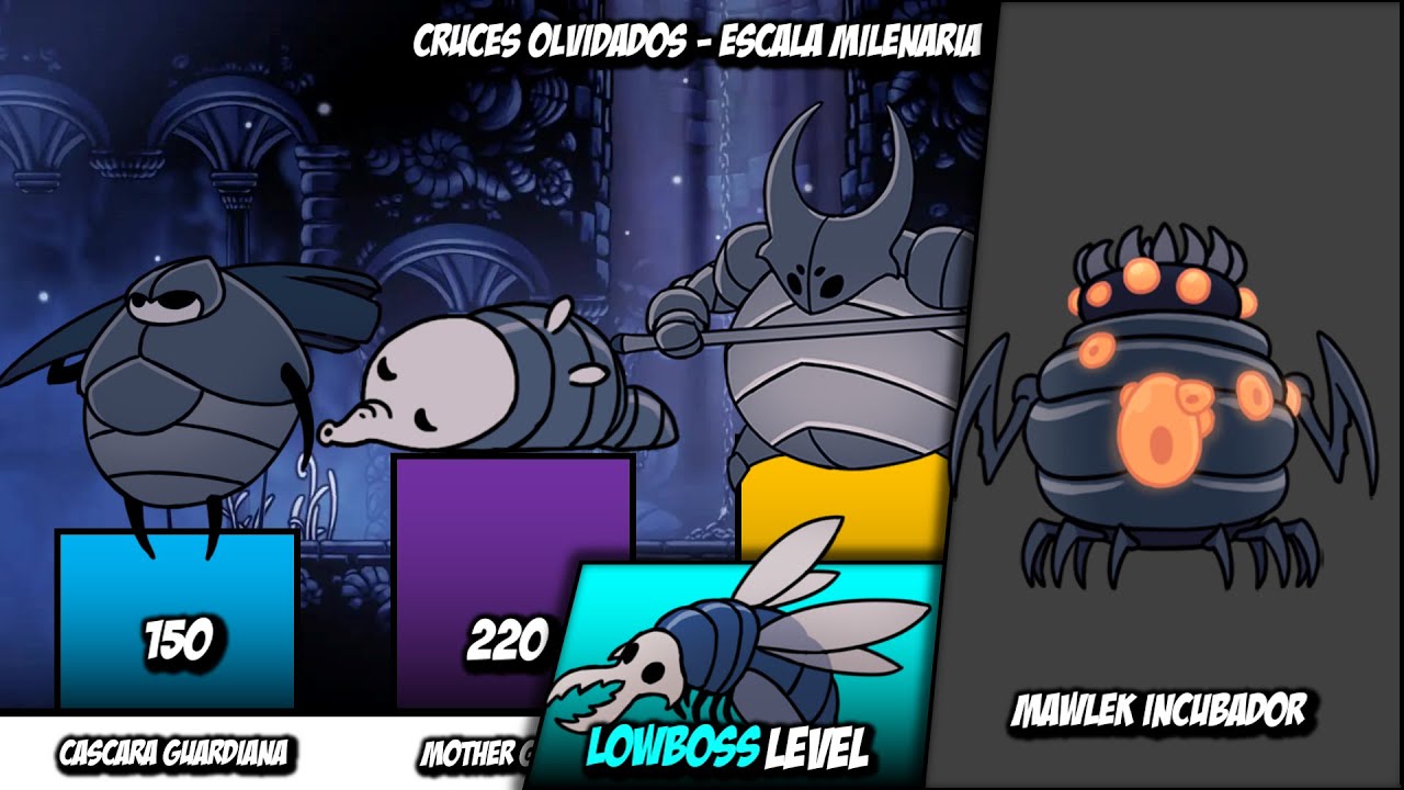 TOP Enemigos Cruces olvidados- Hollow knight Power Levels - Escala milenaria