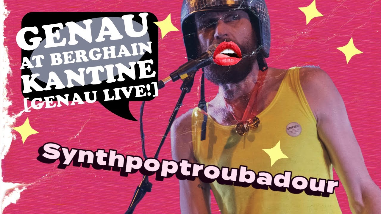Synth Pop Troubadour performs GENAU at Berghain Kantine LIVE!!!!!!