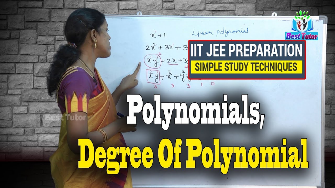Class 6-10 Math Tips | Polynomials,Degree Of Polynomial | IIT JEE Concepts | Best Tutor