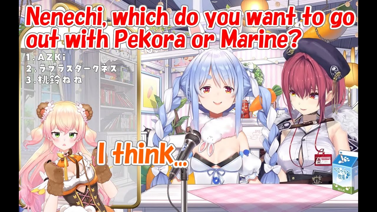 [Hololive] Pekora & Marine asked Nene 