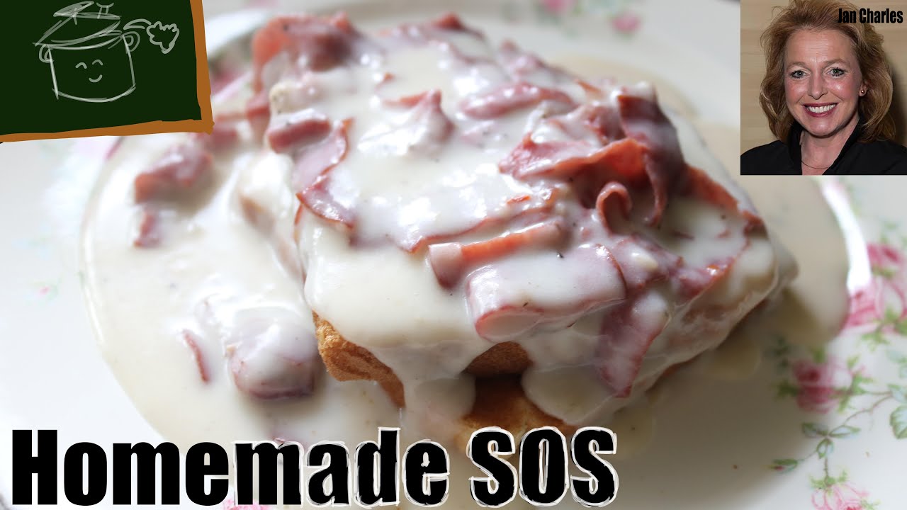 Homemade Chipped Beef On Toast- How to Make SOS from Scratch