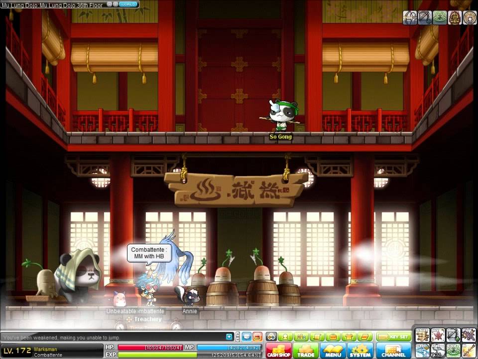 GMS - Level 172 Marksman Full Mu Lung Dojo Solo [HD]