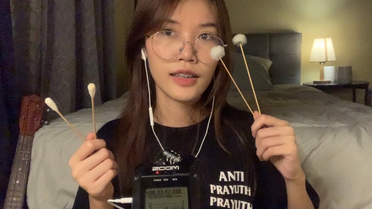 ASMR Thai Ear Cleaning and Talking