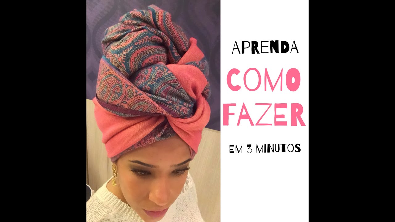 Como fazer Turbante Clássico - Por Mile Reis