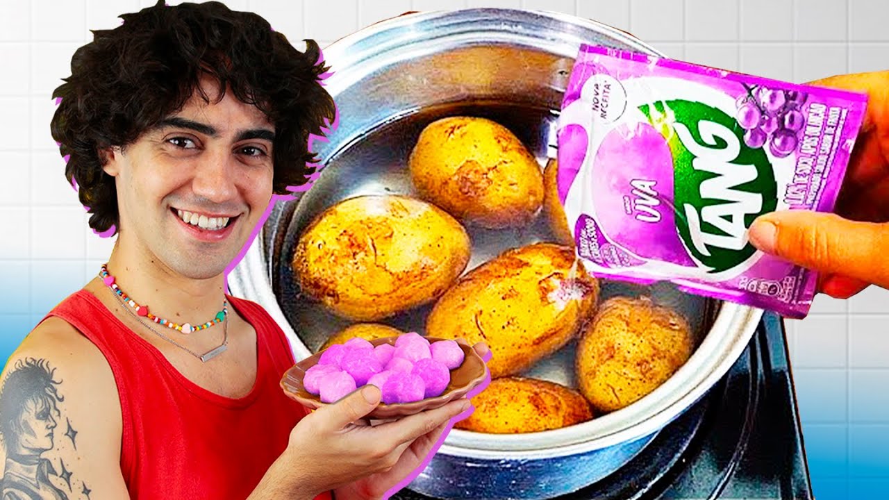 AGORA SÓ COMO BATATA COM TANG! *testei a receita mais polêmica da internet*