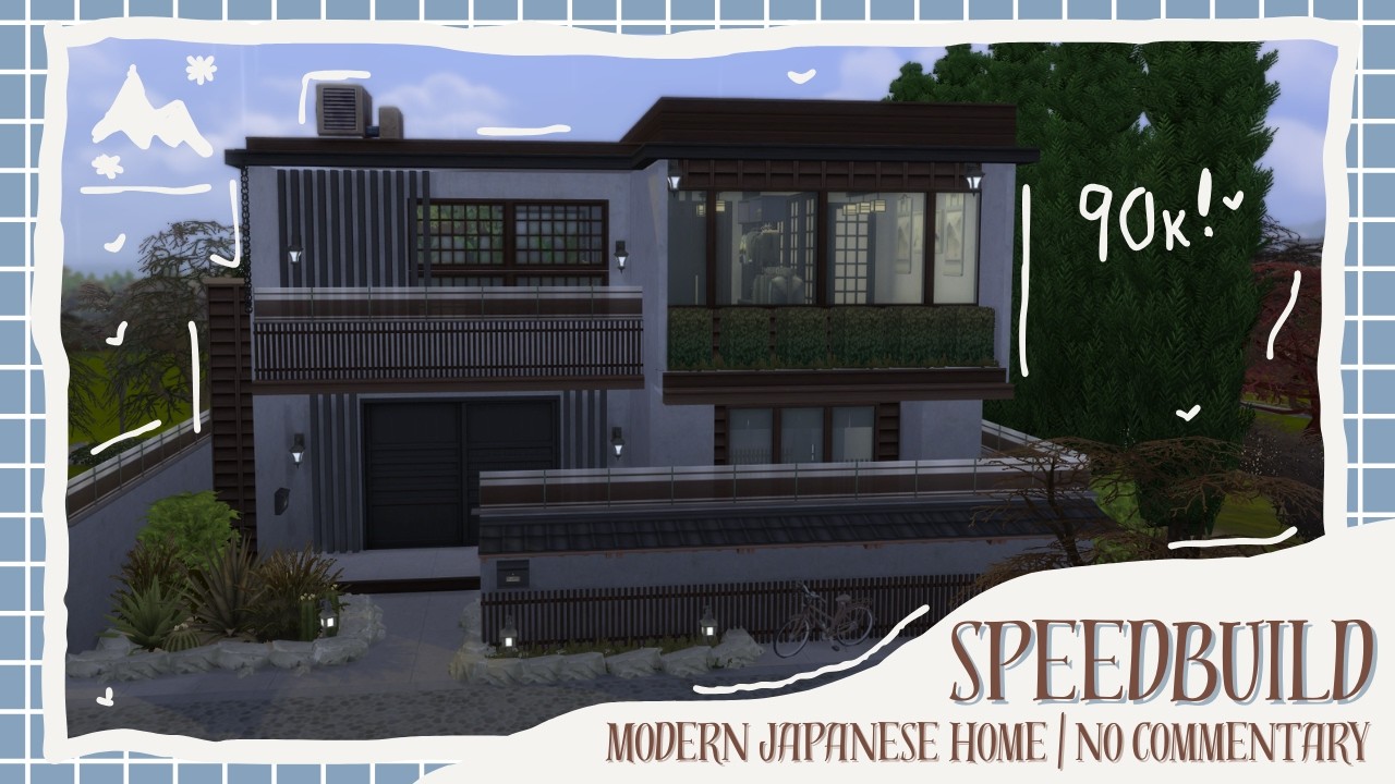 Modern Japanese Residence | 95k Speedbuild + No Commentary