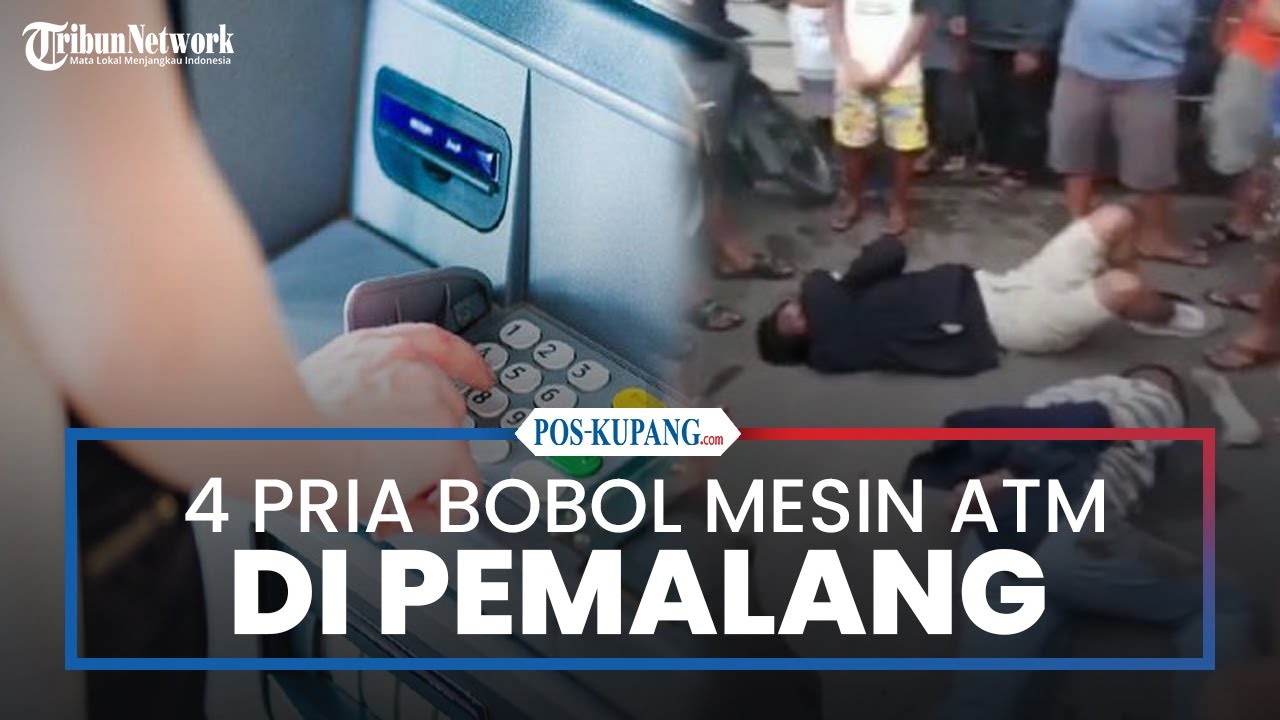 4 Pria Nekat Bobol Mesin ATM di Stasiun Pemalang