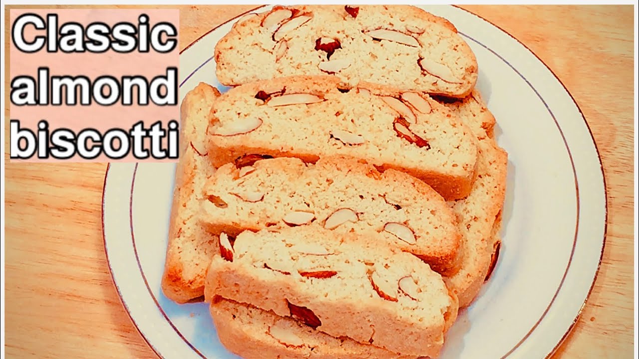 طريقة عمل بسكويت اللوز الإيطالى طعم يجنن - classic almond biscotti