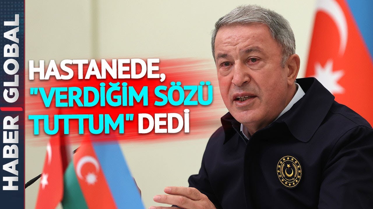 Azerbaycan'da Konuşan Bakan Akar'ın Duygusal Anları! Azerbaycanlı Asker İle Yaşadıklarını Anlattı