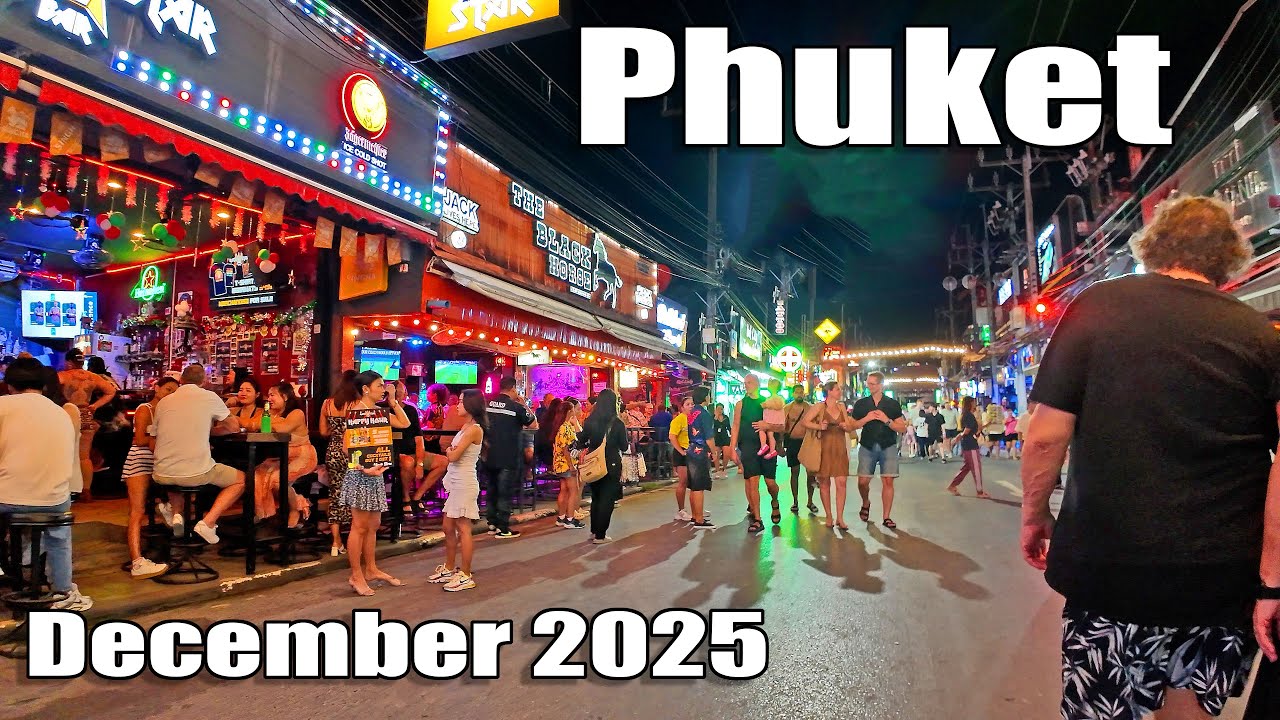 PATONG BEACH Phuket December 2025 - Bangla Road - Beach Road