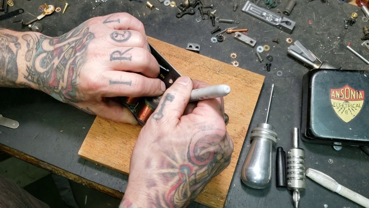 Bell made into a professional tattoo machine!