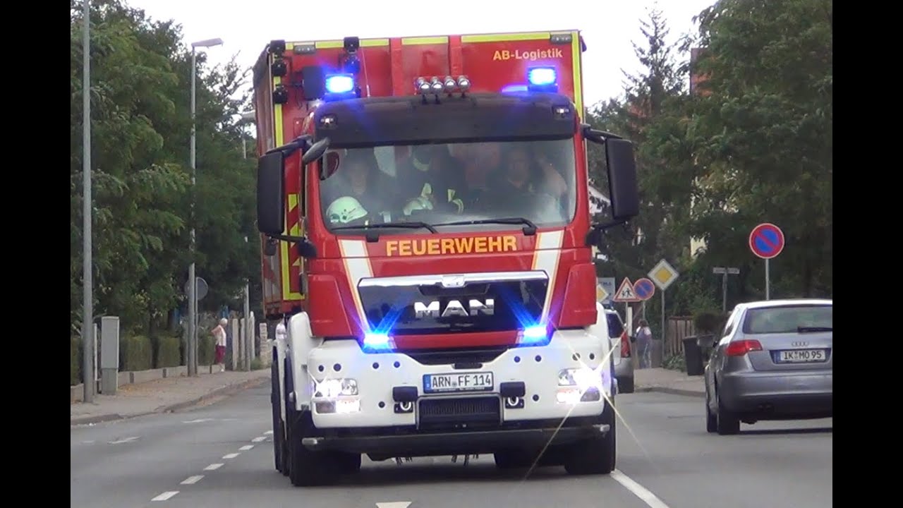 LF 16-TS + neues WLF mit AB-Logistik Feuerwehr Arnstadt