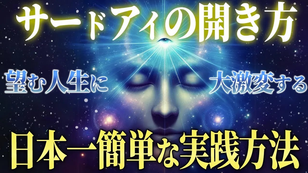 【閲覧注意】サードアイ 第三の目を開く方法・第三の目（サードアイ・第6チャクラ）が開眼する人だけに起きる前兆と10のサインを伝授します。【ねねのささやき】