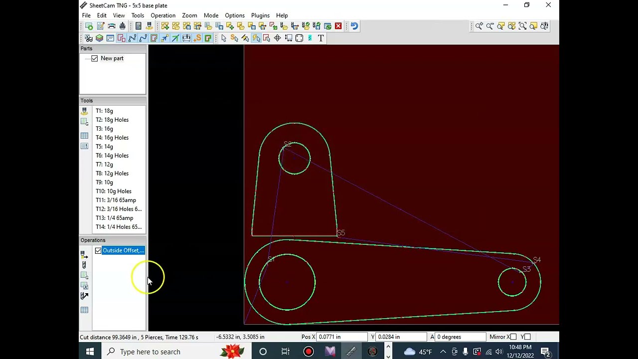 Sheetcam Quick Shape library