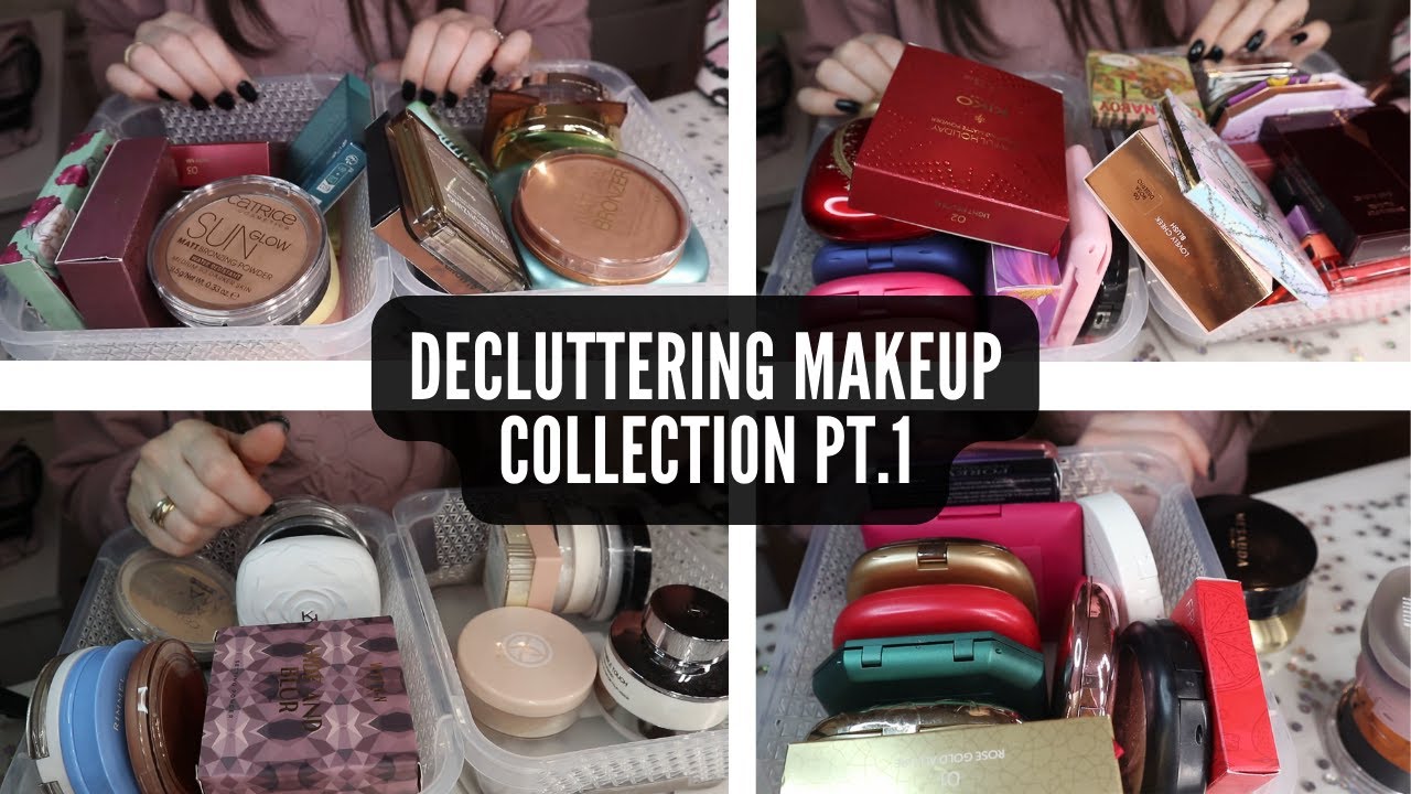 DECLUTTERING MAKEUP COLLECTION PT.1 | fondotinta,correttori,ciprie, bronzer,blush,illuminanti