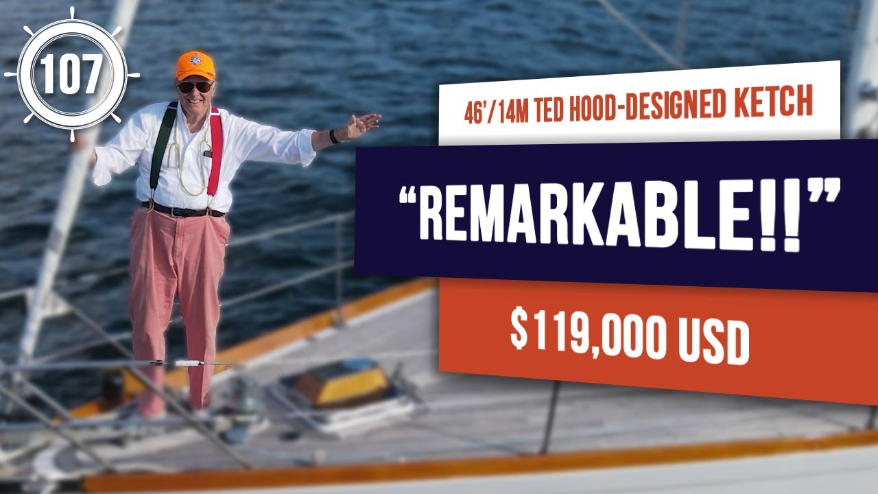 $119,000 - REMARKABLE BLUEWATER sailboat for sale - Hood 46 Ketch - EP 107 #sailboat