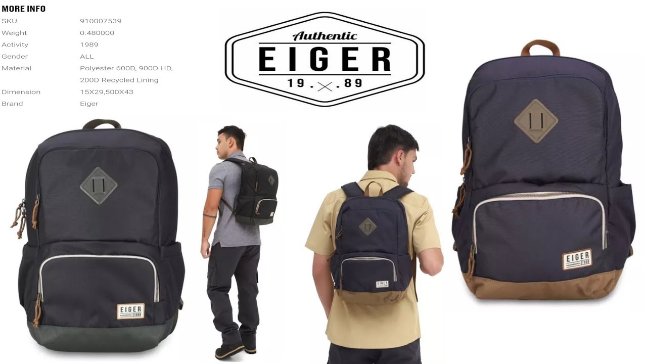 NEW EIGER CLASSHALL PACK 20L BACKPACK 1989 || SKU#: 910007539 || TAS EIGER TERBARU JUNI 2022