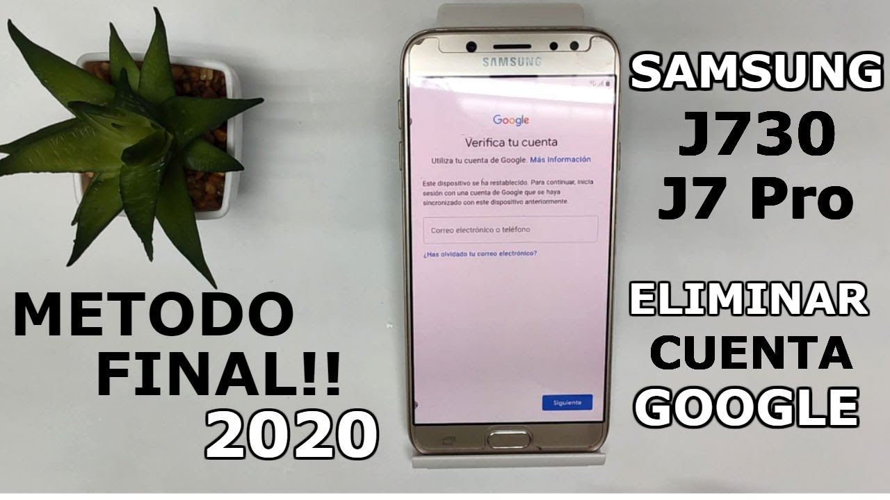 SAMSUNG Galaxy J7 Pro/J730/Android 9/Quitar Cuenta Google samsung J7 pro/Google Account Bypass/FRP