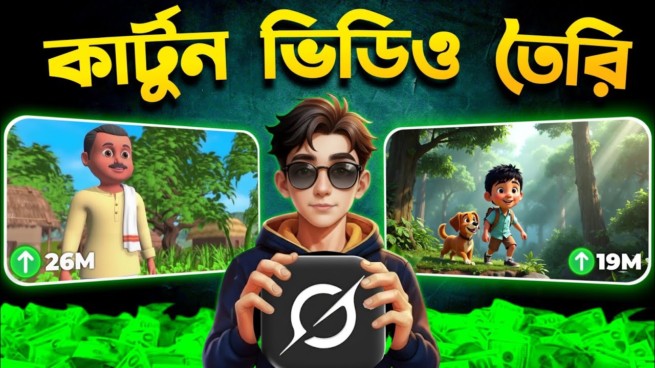 Cartoon Video Kivabe Banabo Mobile Diye | How To Make Cartoon Video With Ai | Long Cartoon Create