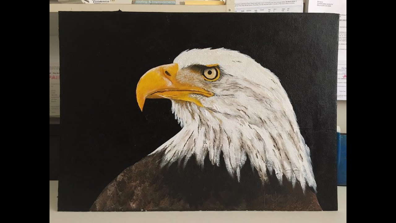 #141. how to paint an eagle in acrylic