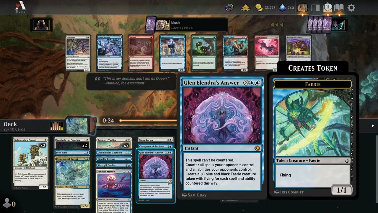 Magic The Gathering Arena Draft - Llorwyn Eclipsed | Merfolked It Up