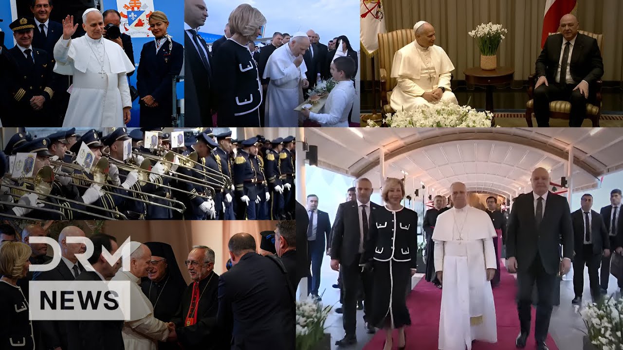 FULL ARRIVAL: Pope Leo XIV Receives Historic Welcome at Beirut International Airport | AK1N